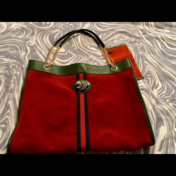 Gucci Medium Suede Rajah - Picture 2 of 10